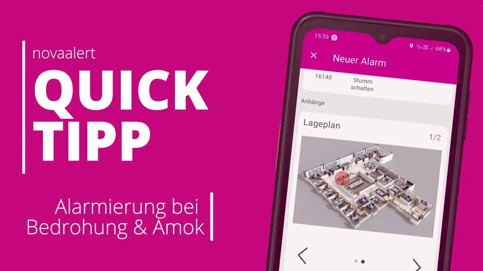 Video Alarmierung bei AMOK